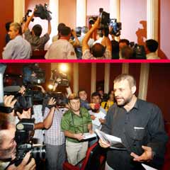 Beni Cumhuriyet muhabiri hedef gösterdi