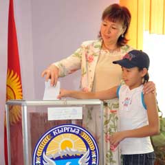 Kırgızistan'da seçim yüzde 60 tamam