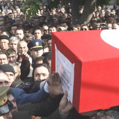 Şehit olan er son yolculuğuna uğurlandı