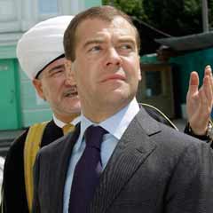 Medvedev'den Merkez Camii'ne tarihi ziyaret-FOTO