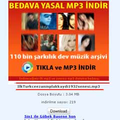 Türkçe Ezan, mp3 sitesinde-DİNLE