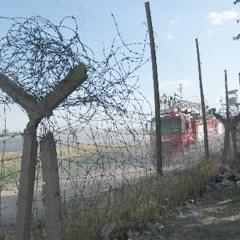 Suriye'de çıkan yangın, Nusaybin'de paniğe sebep oldu