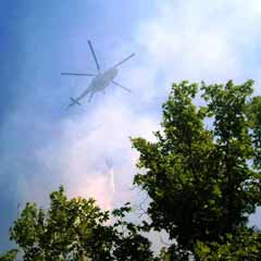 Yangın söndürme helikopteri düştü