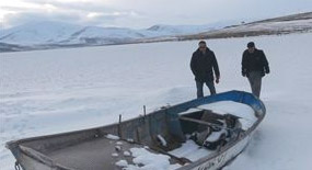 Doğu Anadolu 'nun İkinci Büyük Gölü Dondu