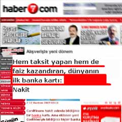 haber7'den ilginç tanıtım haberi