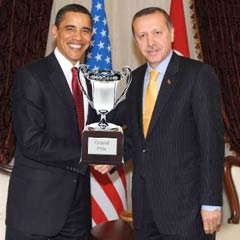 Obama ve Erdoğan aynı ödülü alacak
