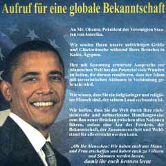 Mısırlı müslümandan Obama'ya ilginç teşekkür