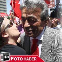 Mitinge damgasını vuran olaylar-FOTO