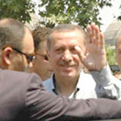 Erdoğan'ın yolda karşılaştığı sürpriz