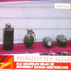 Poyrazköy kazılarında çıkan mühimmat-FOTO