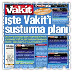 Vakit'i engelleme projesi delil klasörlerinde