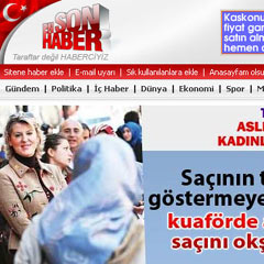 Örtüye saldırının enson adresi!