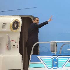 Obama ülkesine döndü