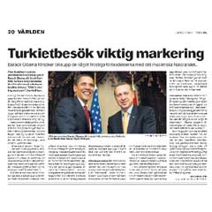 İsveç basını: Obama'nın Türkiye ziyareti önemli