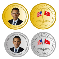 Darphane'den Obama hatırası: Altın para