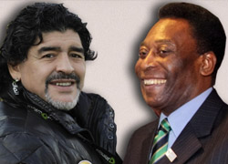 Pele-Maradona Atışması!