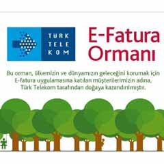 E-fatura 20 ilde 25 bin ağaç getirdi
