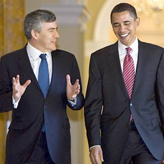 Obama, Brown ile bir araya geldi