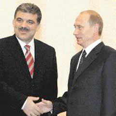 Gül, Putin ile görüştü