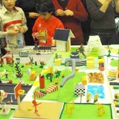 Minikler hayallerindeki şehri tasarladı  