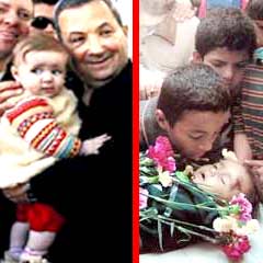 İşte katilin bebek sevgisi