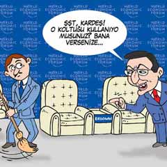 Cafcaf, Davos’u öyle bir çizdi ki!