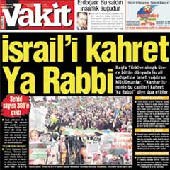 Vakit, Siyonistlerin hedefinde