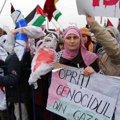 Romanya'da "Gazze" mitingi