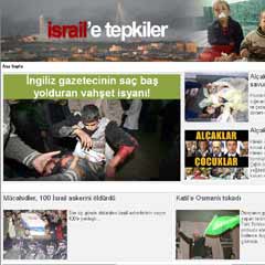'İsraile tepkiler' özel sayfası