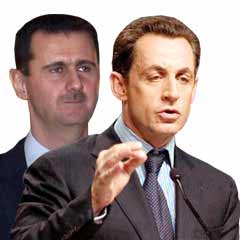 Sarkozy, Şam'da Essad ile görüştü