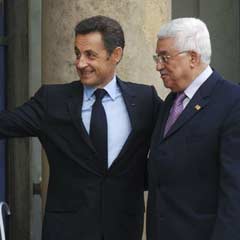 Abbas ve Sarkozy bir araya geldi