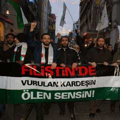 Katil İsrail'e yurt genelinde protesto