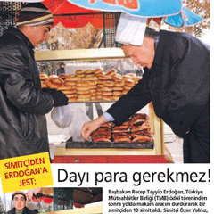 Yediği simiti bile çarpıttılar!