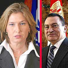 Livni, Mübarek ile Gazze'yi görüşecek