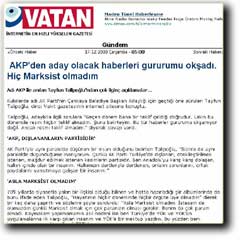 Vatan'dan büyük çarpıtma