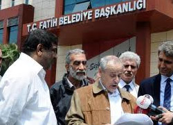 Belediye önünde 'Sulukule' protestosu