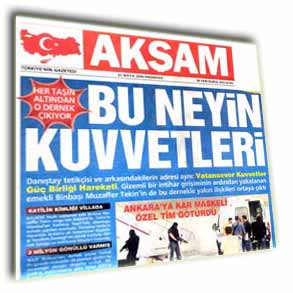 FLAŞ: Akşam gazetesinde deprem!