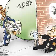En komik Obama-McCain karikatürleri