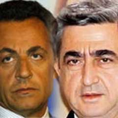 Sarkozy, Sarkisyan ile görüştü