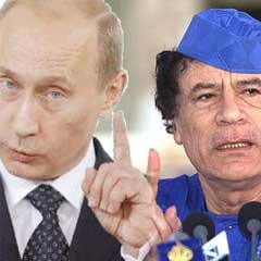 Kaddafi'den Putin'e çay ikramı