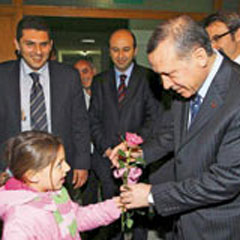 Erdoğan'a vatandaşlardan sevgi seli