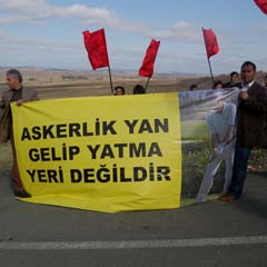 Golfçü paşaya Silivri’de protesto