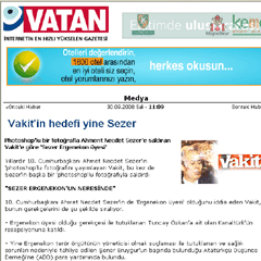 Vakit'in haberi, tetikçi Vatan'a dokundu