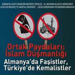 'Ortak paydaları, İslam düşmanlığı!'