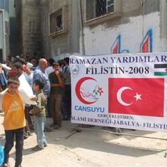 Filistin’e Cansuyu ulaştı