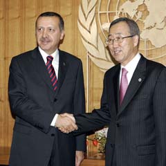 Erdoğan, Ban Ki-Mun ile görüştü