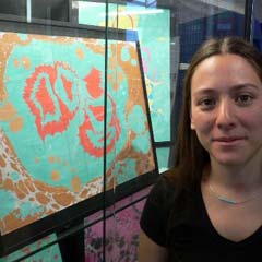 Strasbourg Üniversitesi'nde ebru sergisi