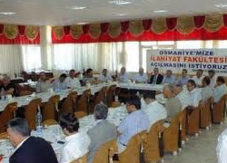 Osmaniye ilahiyat fakültesi için seferber oldu