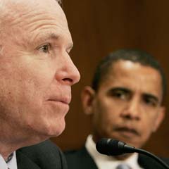 Obama ve McCain, ilk kez karşı karşıya geliyor