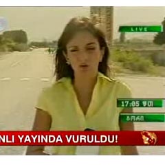 Muhabir canlı yayında böyle kurşun yedi (VİDEO)